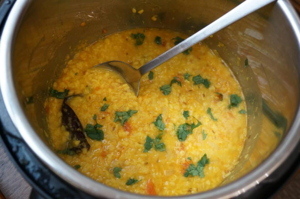 Instant Pot Dal Recipe with Yellow Split Peas