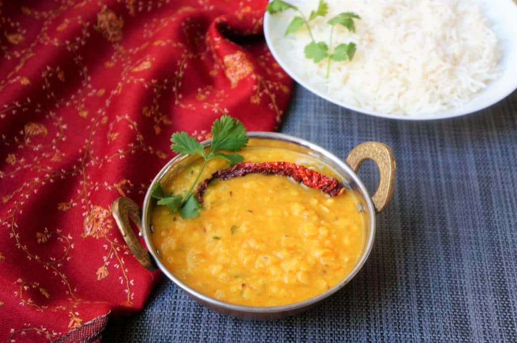 Indian Dal Tadka   Dal Fry with Basmati Rice   Instant Pot - 56