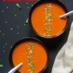 Roasted Red Pepper Carrot Soup Instant Pot