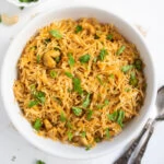 Semiya Upma made with vermicelli in a bowl