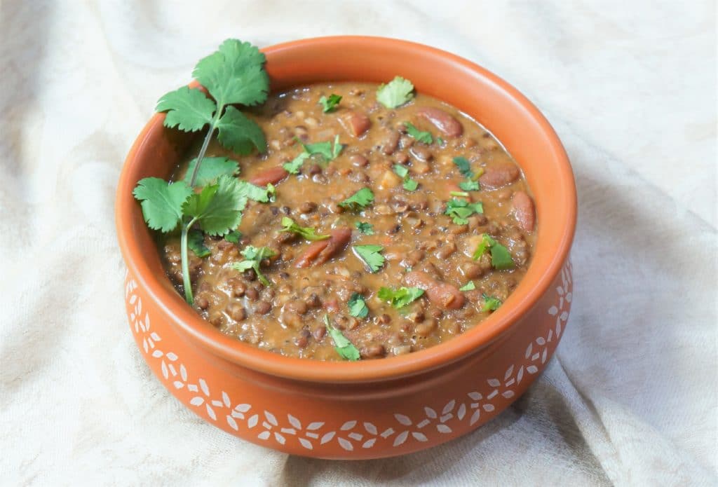 Instant Pot Dal Makahni . Pressure Cooker Madras Lentils