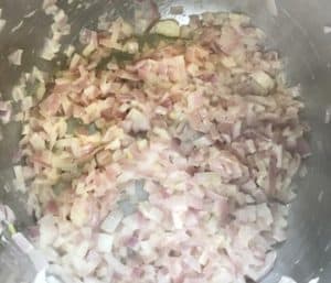 Pav Bhaji Instant Pot Pressure Cooker - 1. Saute onions Pav Bhaji Instant Pot Pressure Cooker - 1. Saute onions