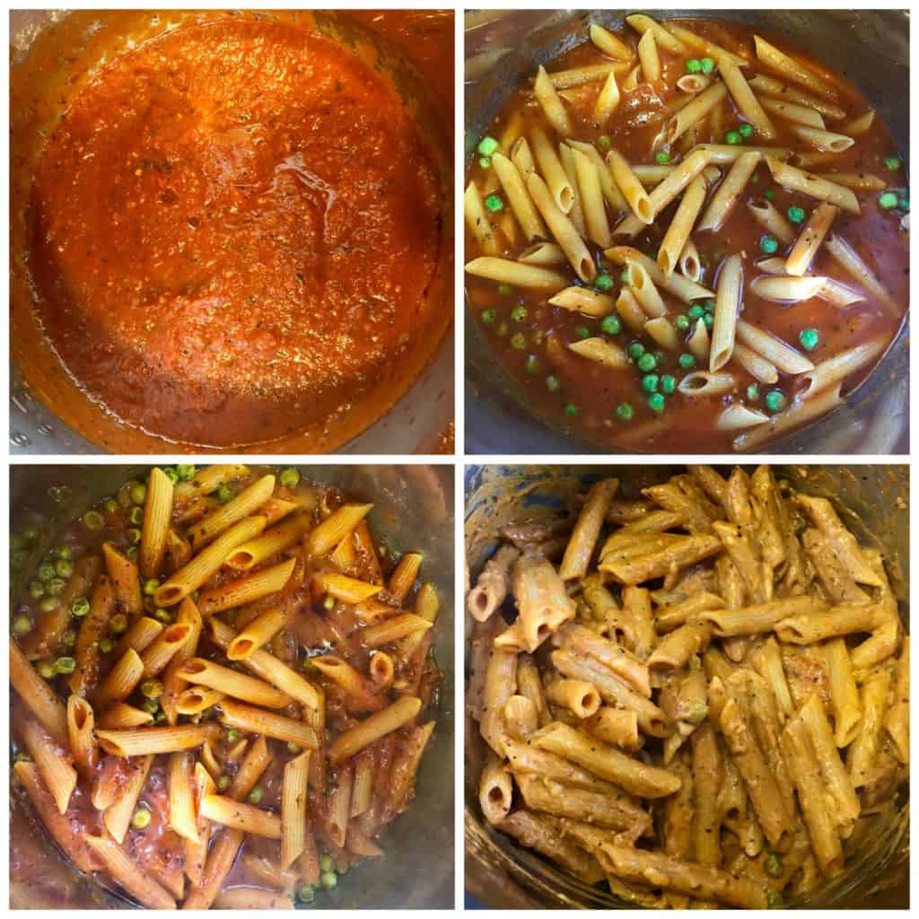 Penne Pasta in Tomato Cream Sauce Instant Pot Piping Pot Curry