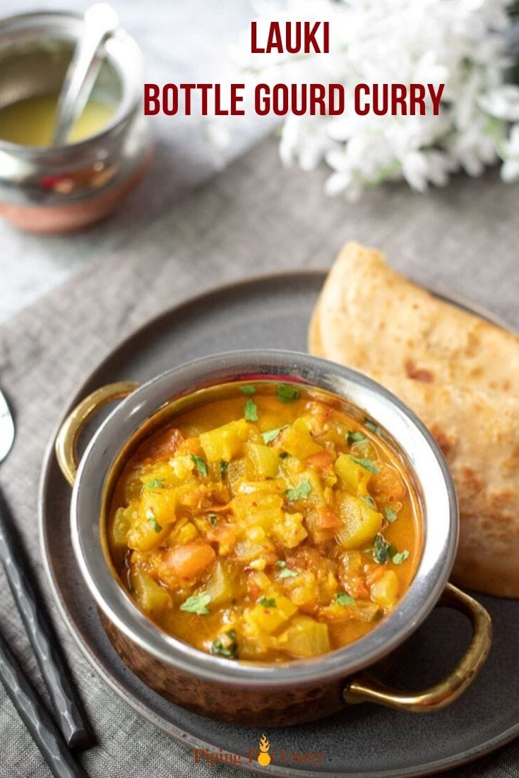 Lauki / Bottle Gourd Curry Instant Pot Pressure Cooker Piping Pot Curry