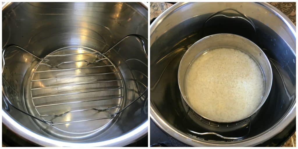 Basmati Rice Pot-in-Pot Instant Pot Pressure Cooker Steps