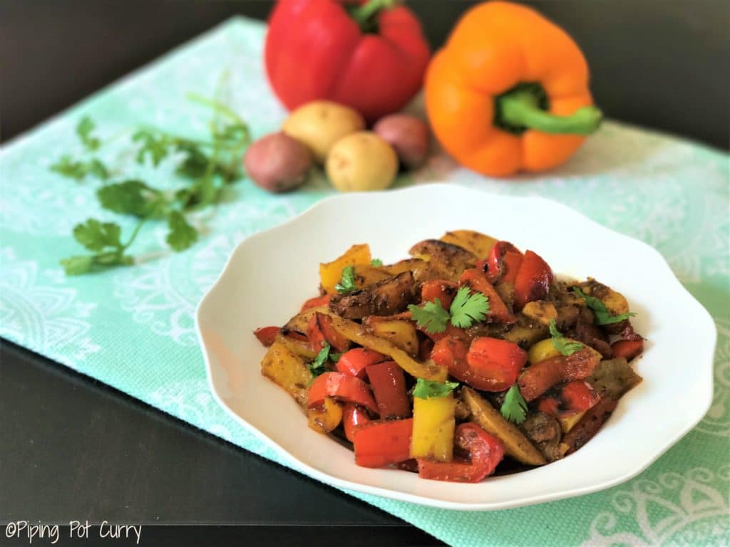 Bell Pepper and Potato Stir Fry Pressure Cooker