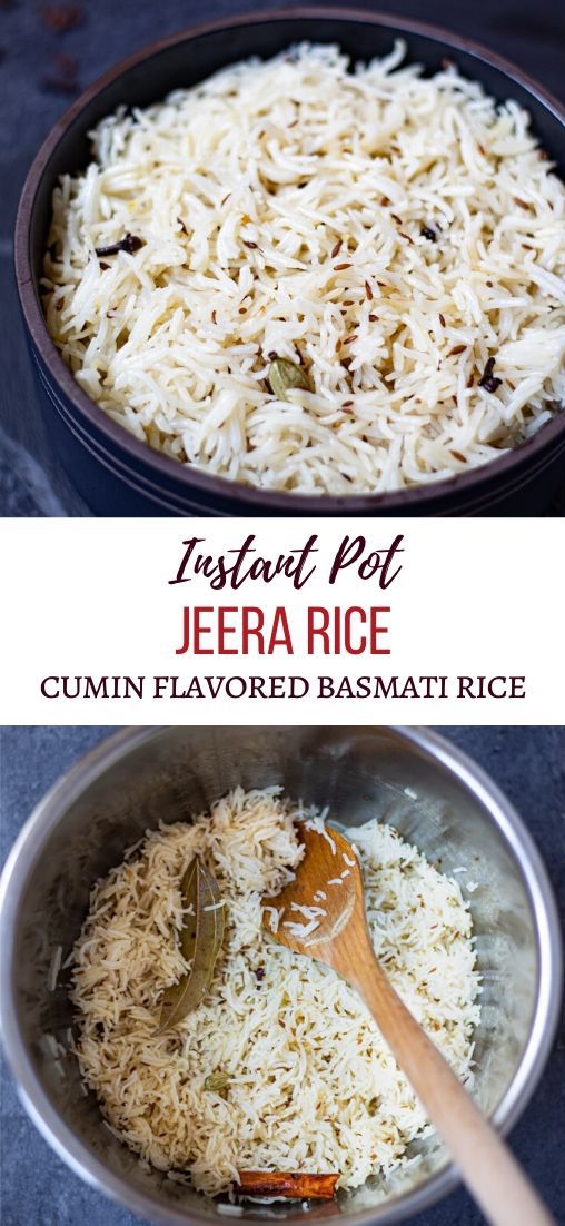 Jeera / Cumin Rice Instant Pot Pressure Cooker Piping Pot Curry