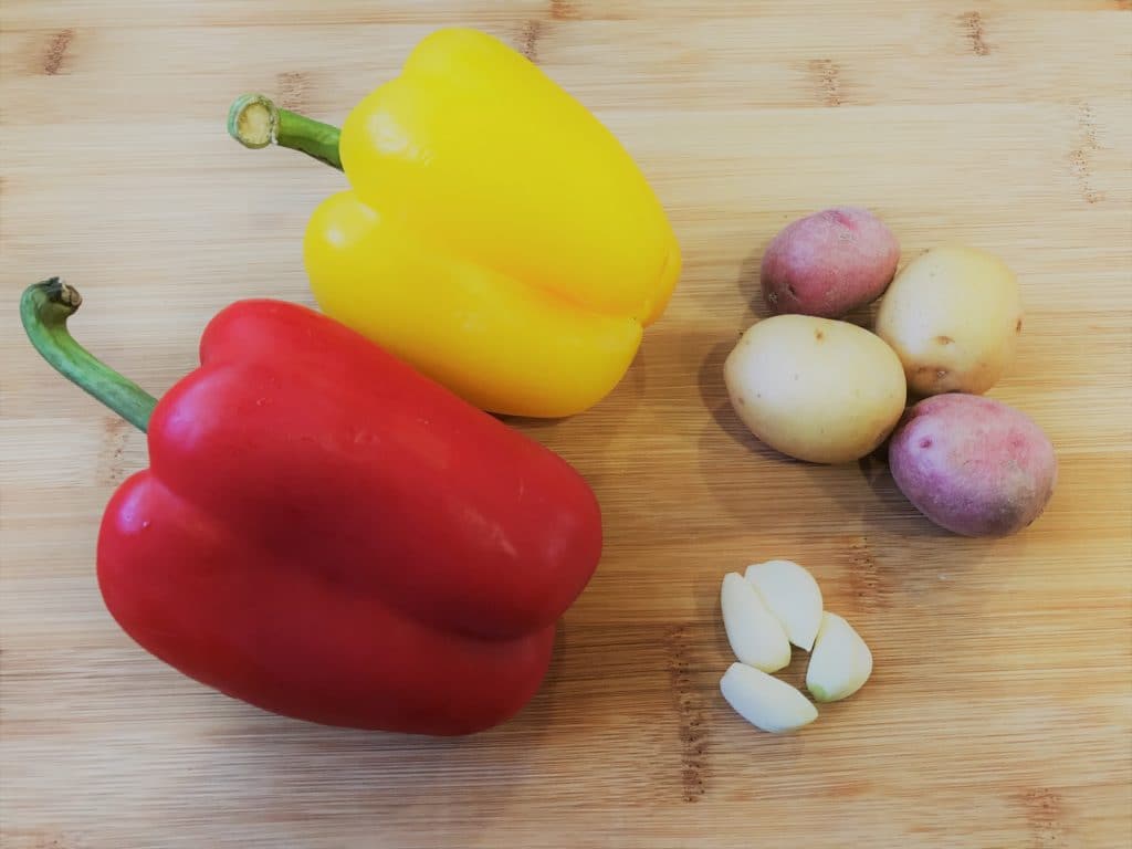 Bell Pepper and Potato Stir Fry Pressure Cooker Ingredients 