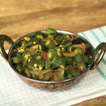 Okra Bhindi Masala Instant Pot Pressure Cooker