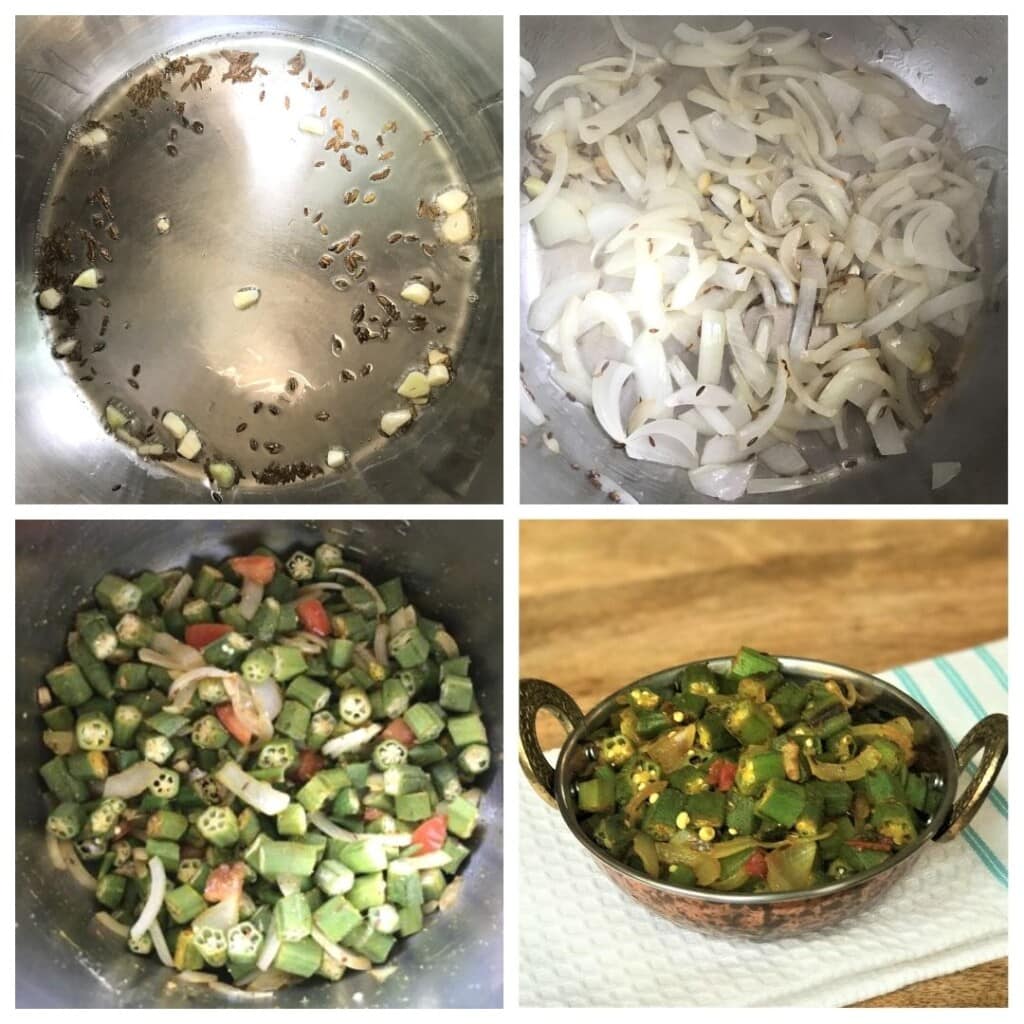 steps to make bhindi in instant pot 
