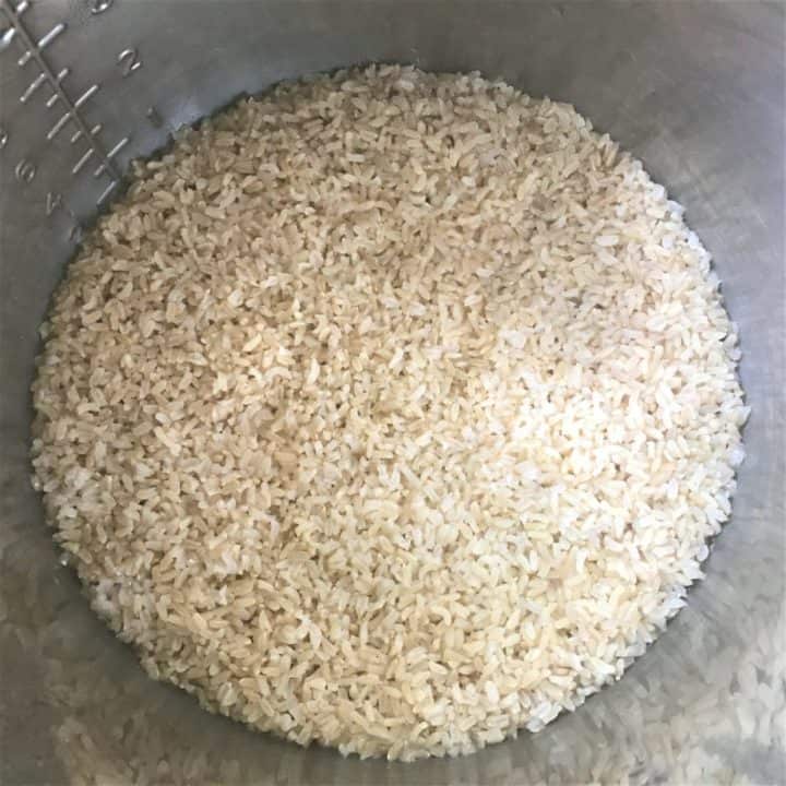 Brown rice instant pot - after cooking