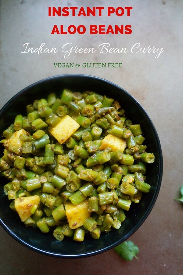 Aloo Beans / Indian Green Beans Curry Piping Pot Curry
