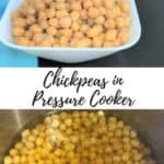 Chickpeas Pressure cooker instant pot