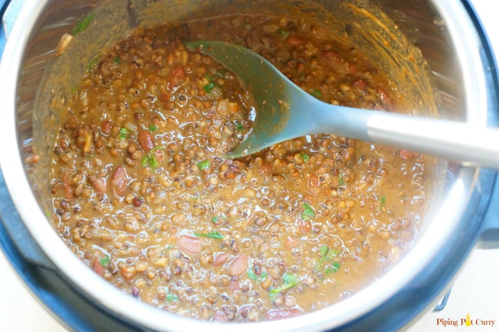 Dal Makhani Instant Pot - Piping Pot Curry-8 Dal Makhani cooked in instant pot pressure cooker