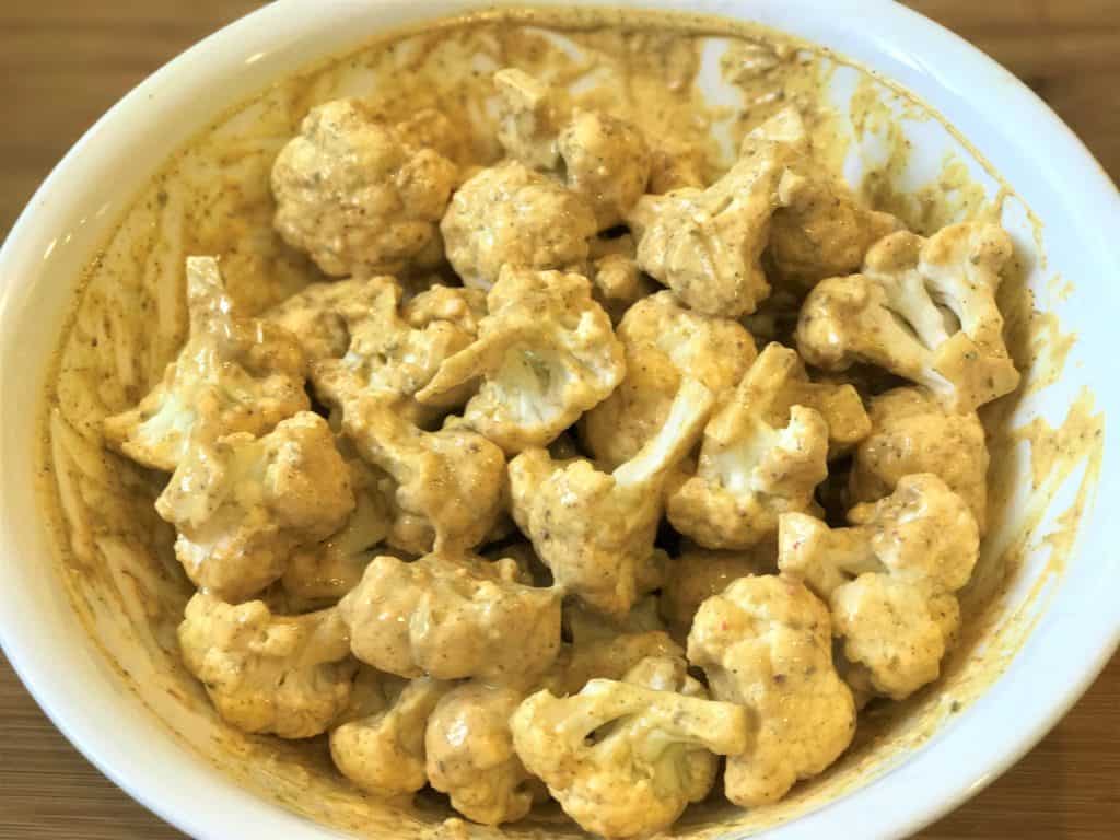 Air Fryer Tandoori Gobi / Cauliflower Tikka Bites Piping Pot Curry