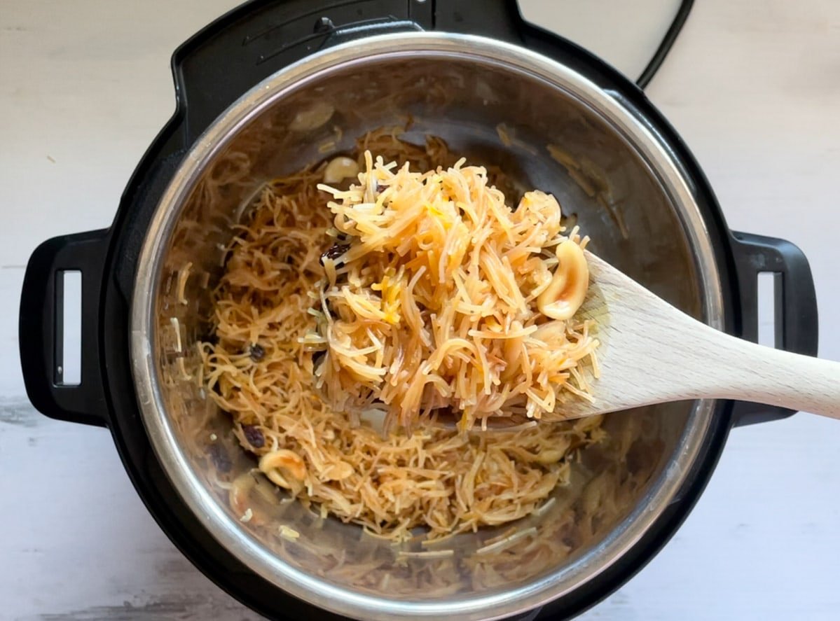 Dry Sweet Vermicelli cooked in the instant pot