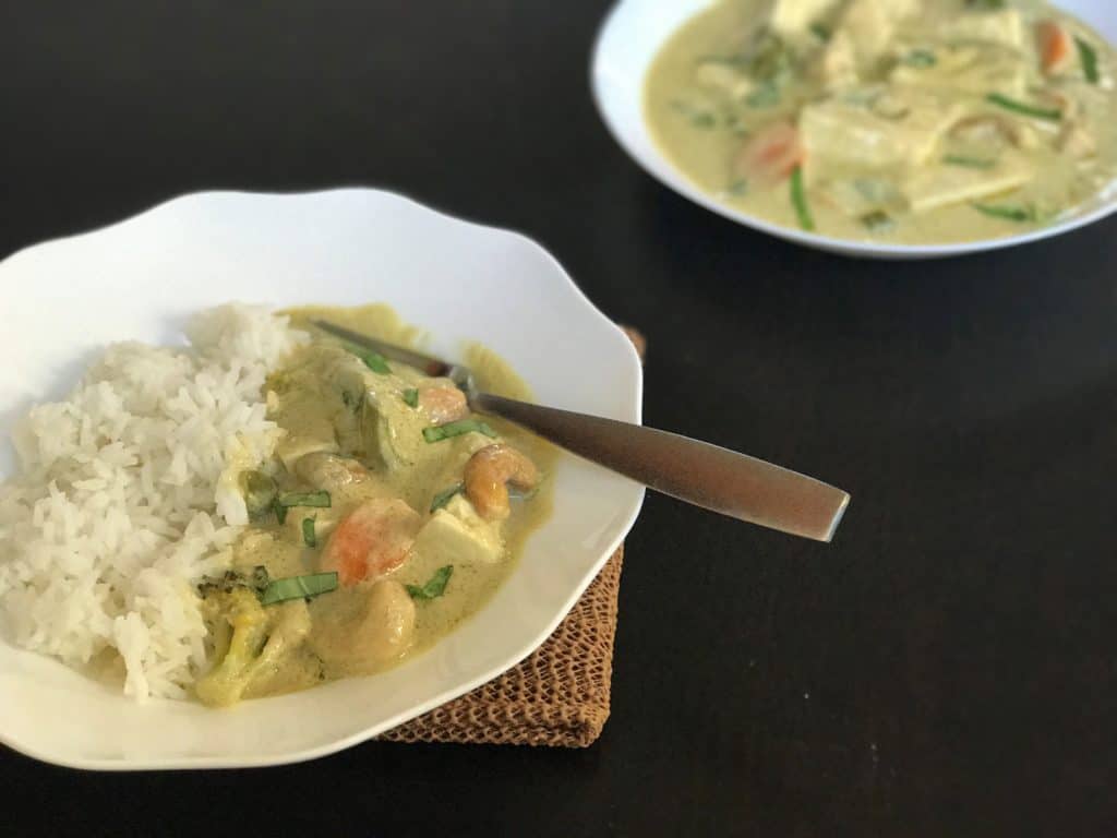 Instant Pot Thai Green Curry with Tofu (Vegan) Piping Pot Curry