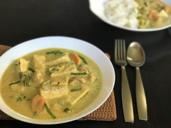 Instant Pot Thai Green Curry with Tofu - Piping Pot Curry