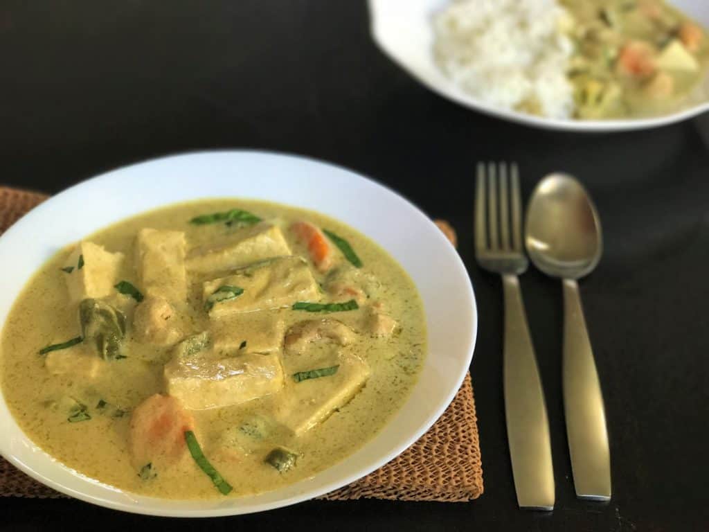 Thai Green Curry Tofu Instant Pot Pressure Cooker