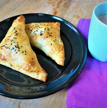 Paneer Puff Pastry Turnovers Air Fryer Oven