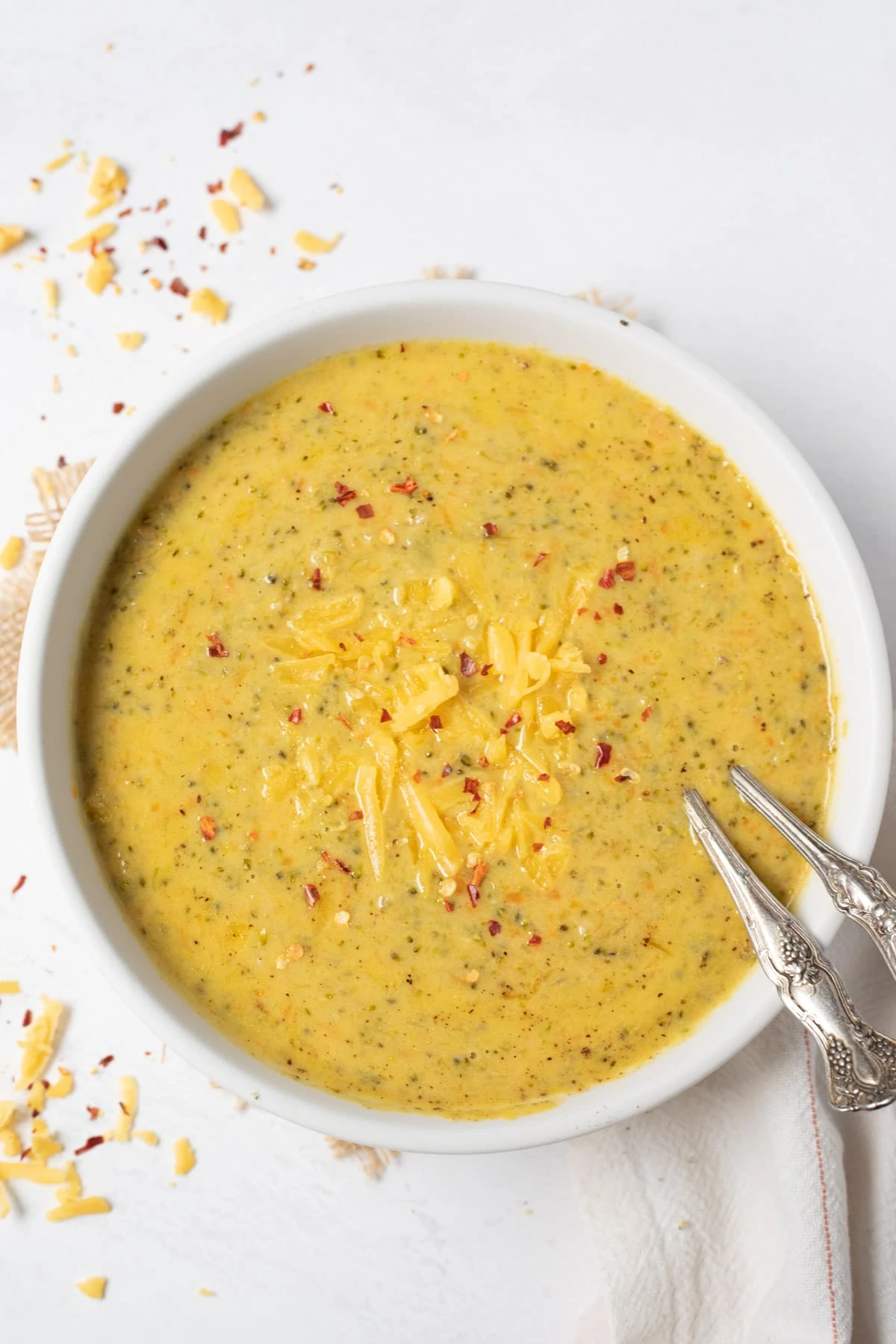 Instant Pot Broccoli Cheddar Soup - Piping Pot Curry