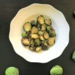 Not usual for a favorite, but these Brussels sprouts made in the air fryer have become a favorite. Crispy on the outside and tender on the inside...yummy!