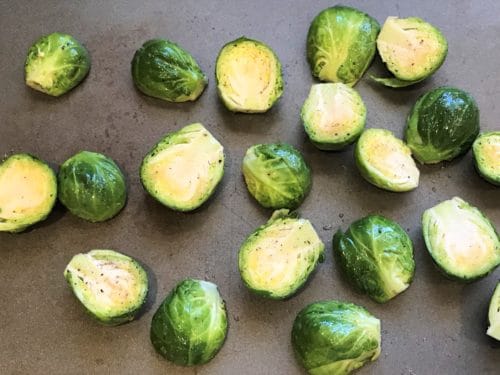 Brussels Sprouts ready for oven Brussels Sprouts ready for oven