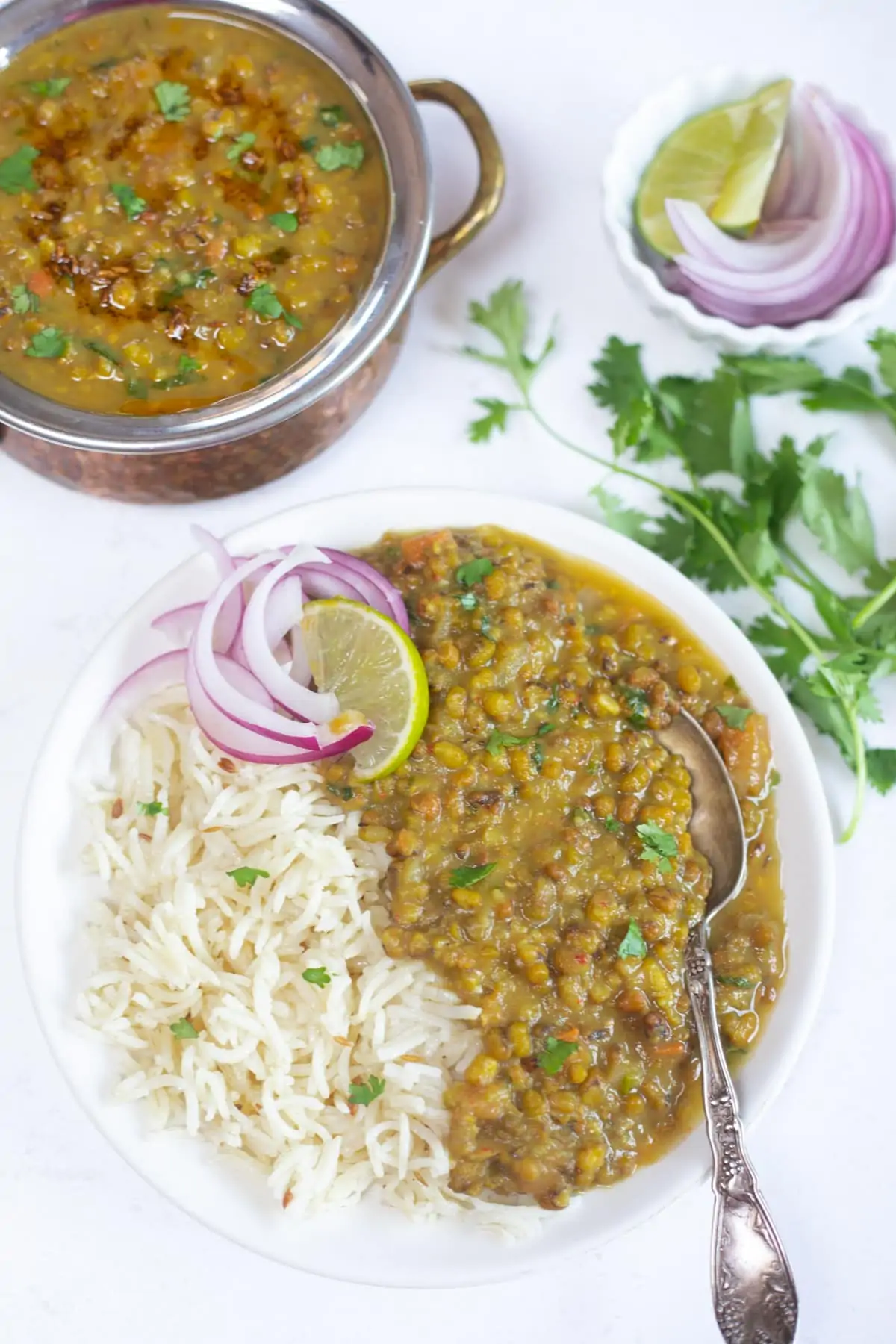 Green Moong Dal / Mung Bean Curry - Instant Pot & Stovetop - Piping Pot  Curry