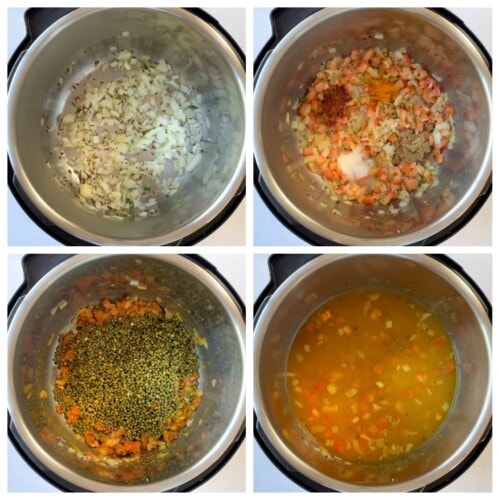 Green Moong Dal / Mung Bean Curry Instant Pot & Stovetop Piping Pot