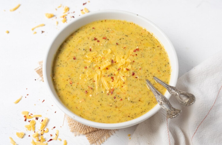 Instant Pot Broccoli Cheddar Soup - Piping Pot Curry