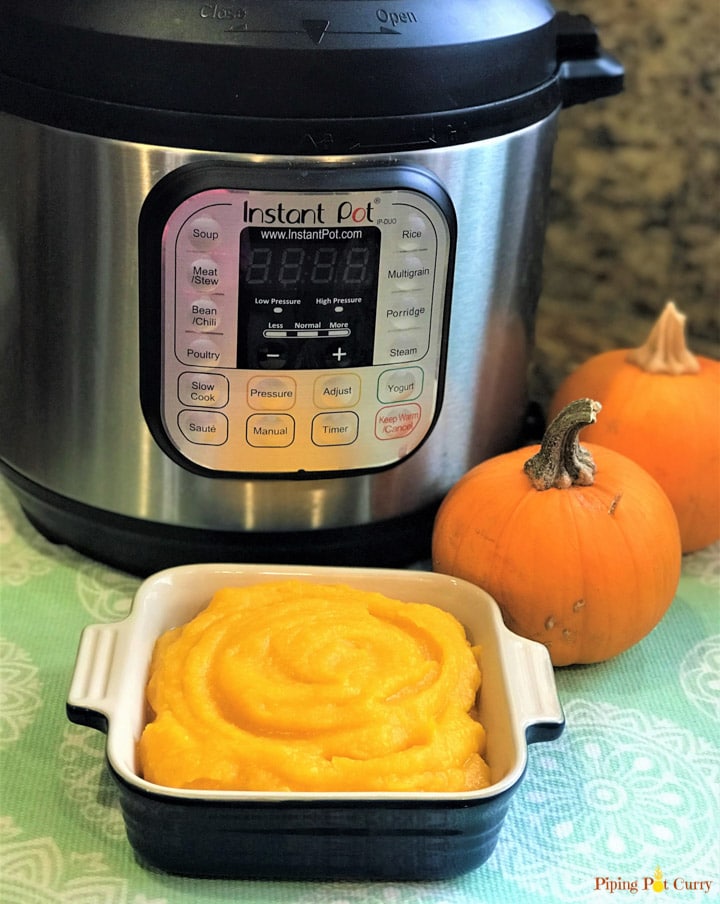 Easy Peasy Instant Pot Pumpkin Puree Piping Pot Curry