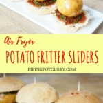 Air Fryer Potato Fritter Sliders