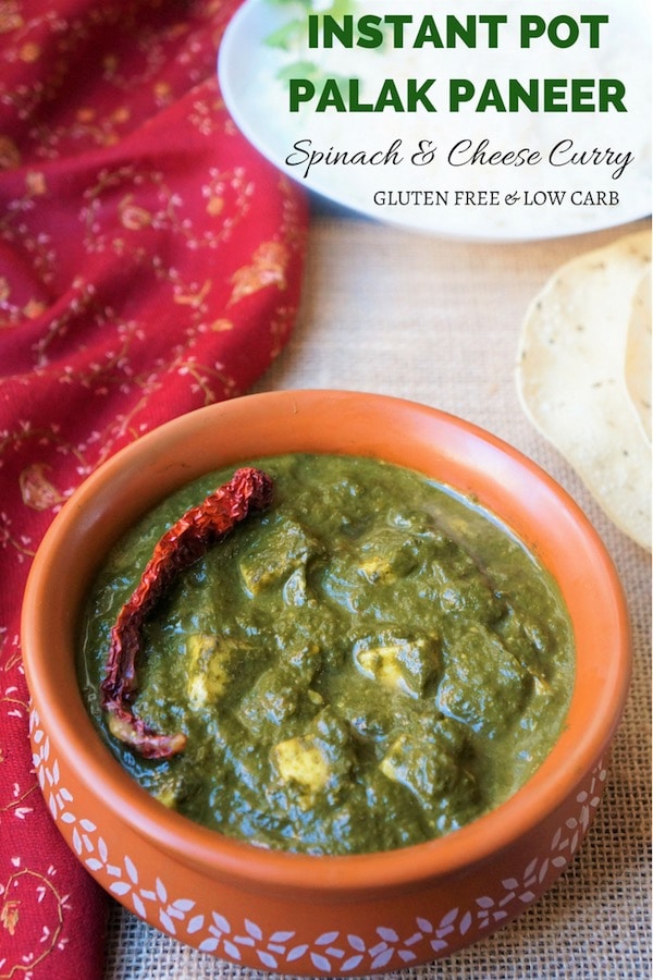 Palak Paneer Instant Pot Pressure Cooker Piping Pot Curry