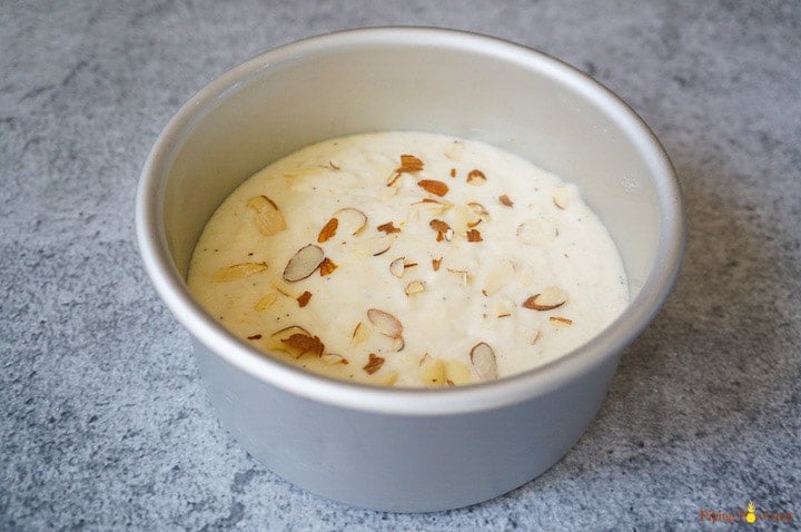 Orange Semolina Cake - In cake pan