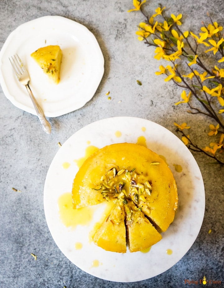 Orange Semolina Cake Piping Pot Curry