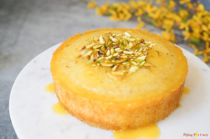 Orange Semolina Cake Piping Pot Curry