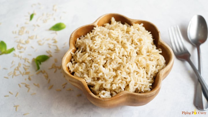 Make perfect pot-in-pot brown rice in your instant pot every time. It is quick, easy and no fuss! 