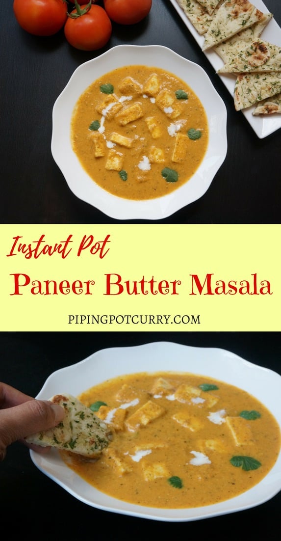 Paneer Butter Masala Instant Pot Pressure Cooker Piping Pot Curry