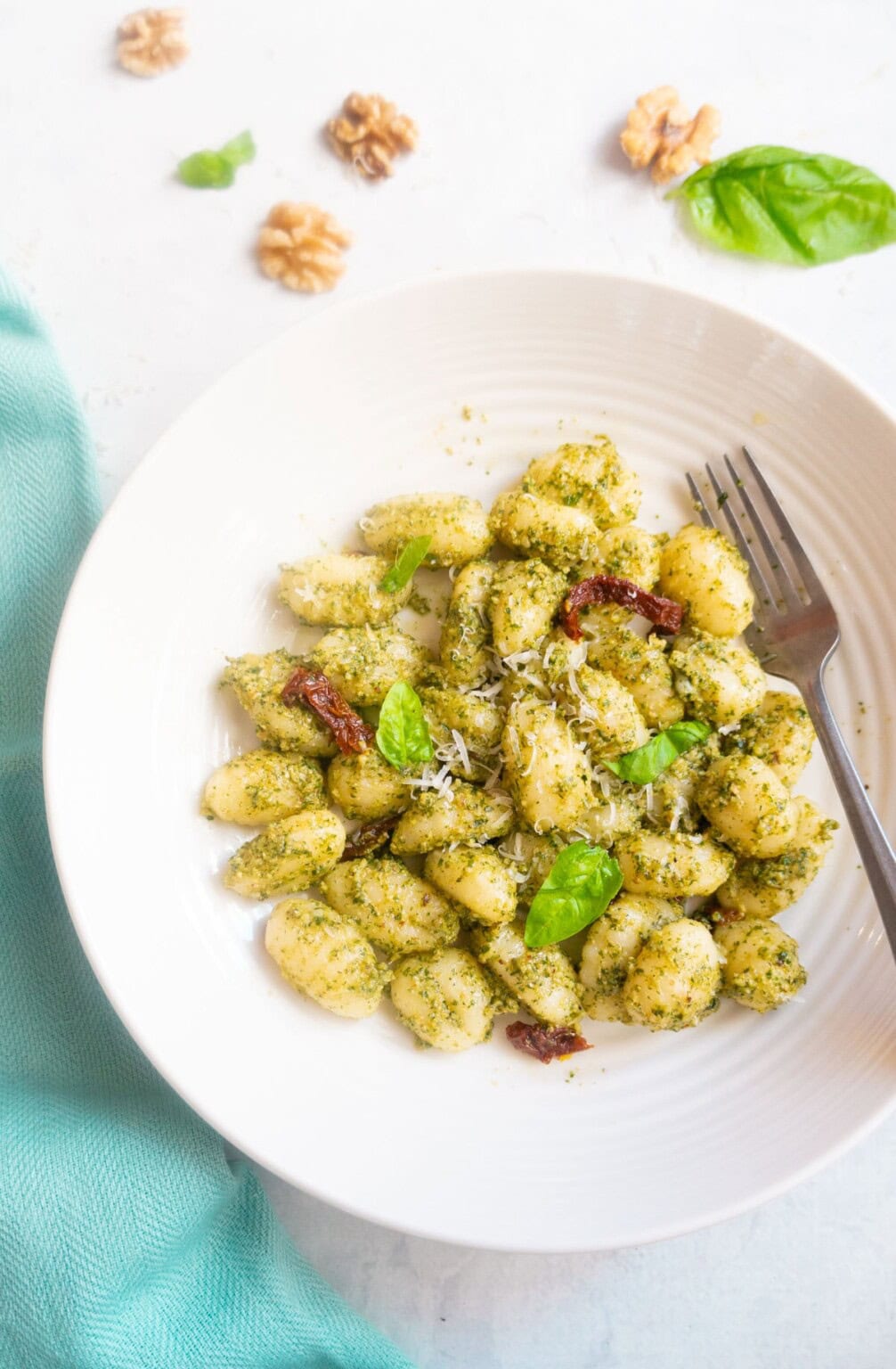 Gnocchi with Basil Pesto