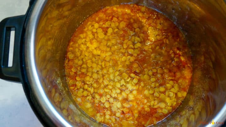 Chana Dal in Instant Pot - after cooking Chana Dal in Instant Pot - after cooking