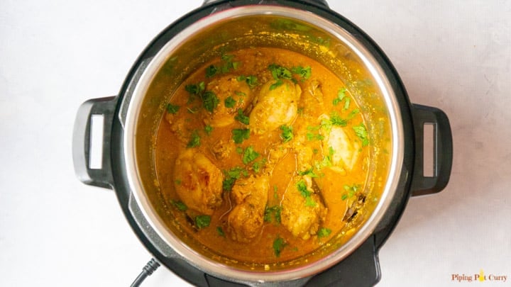 Chicken Korma - 4. Garnish with Cilantro