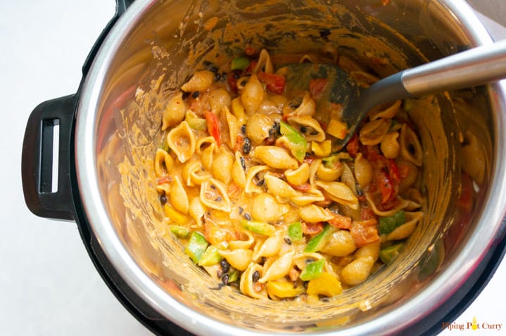 Instant Pot Fajita Pasta - Cooked Instant Pot Fajita Pasta - Cooked