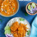 Instant Pot Salmon Tikka Masala is super flavorful, perfectly cooked salmon in a delicious curry.  Serve over basmati rice or enjoy with naan for a scrumptious dinner! #salmon #instantpot #pressurecooker #tikkamasala | pipingpotcurry.com