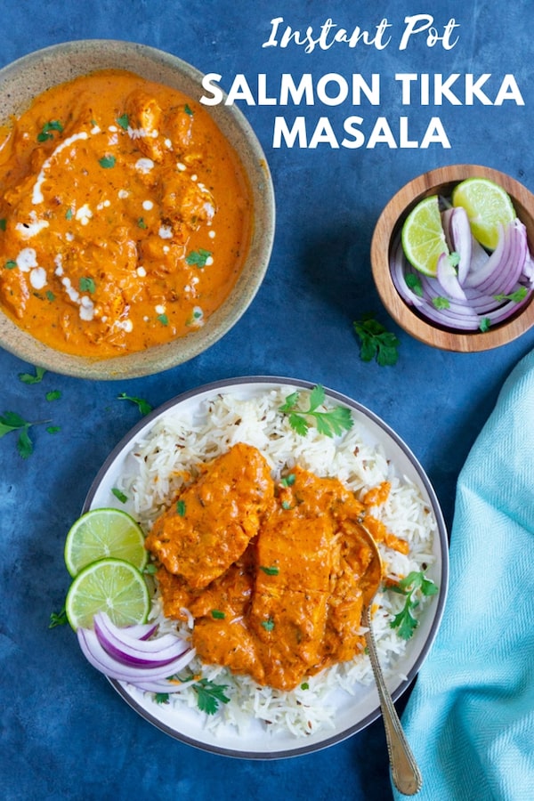 Instant Pot Salmon Tikka Masala (Pressure Cooker) Piping Pot Curry