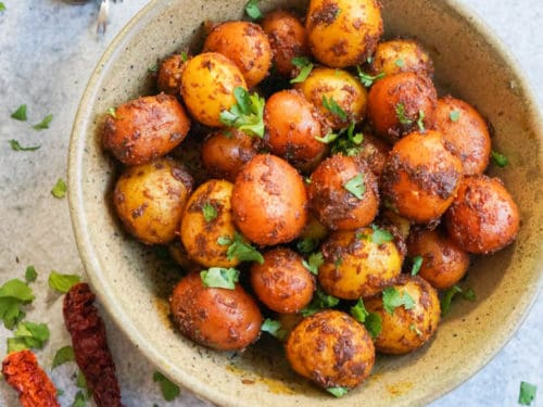 Instant Pot Baby Potatoes (Steamed) - Indian Veggie Delight