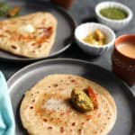 Paratha. Indian flatbread - Piping Pot Curry