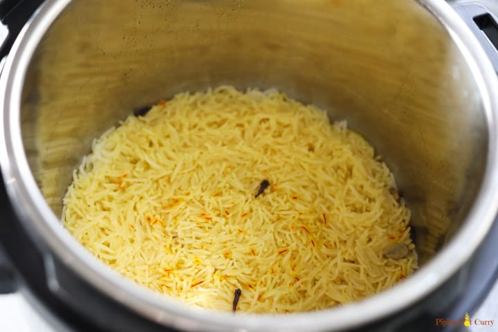 Zarda. Meethe Chawal - Rice cooked in Instant Pot
