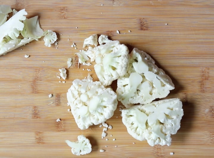 How to cut cauliflower - all pieces cut
