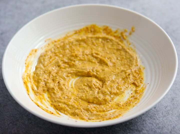 Paneer Tikka Masala in Instant Pot - 2. Marinade ready Marinade ready for paneer tikka