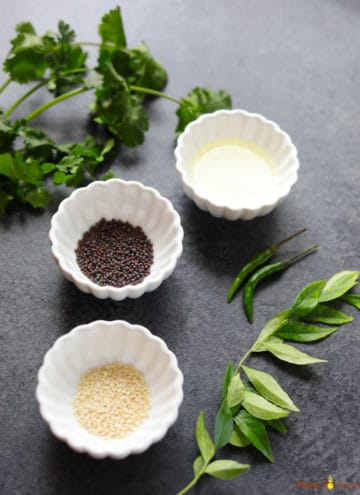 Dhokla Instant Pot - Piping Pot Curry-14 Ingredients to make Tempering for Dhokla